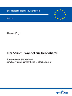 cover image of Der Strukturwandel zur Liebhaberei